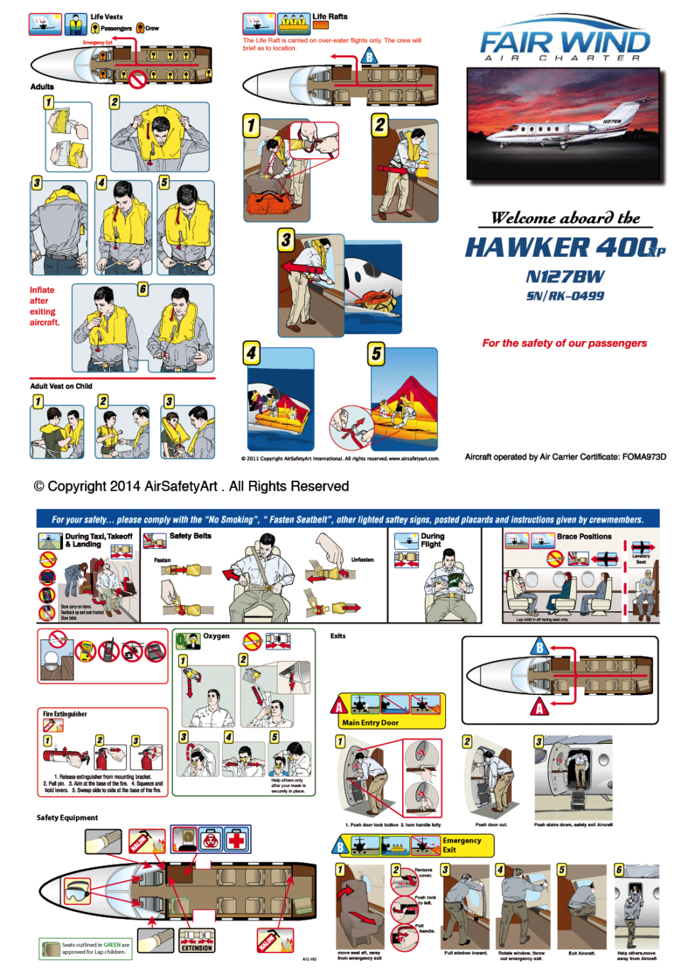 hawker-400-safety-briefing-card-air-safety-art-international